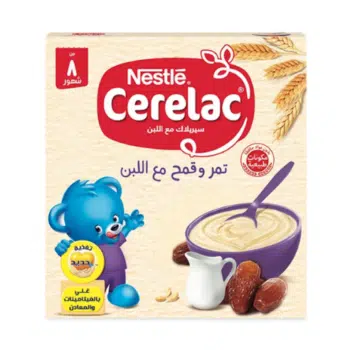 سيريلاك | بالبلح مع القمح واللبن والحديد بالاضافة للفيتامينات والبروبيوتيك | 125جم