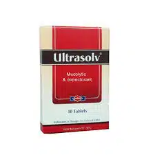 التراسولف 10 أقراص Ultrasolv Carbocisteine Guaifenesin Oxomemazine