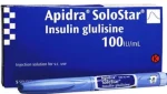 Apidra solostar 100 IU 5 prefilled pens – ابيدرا سولوستار 100 وحدة دولية 5 اقلام معبأة