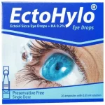EctoHylo preservative free eye drops box