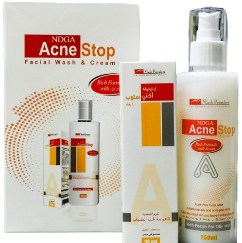 أكني ستوب كريم 30 جم – صورة العبوة الأصلية أكني ستوب كريم 30 جم Acne Stop – NDGA وOleanolic Acid للبشرة المعرضة لحب الشباب