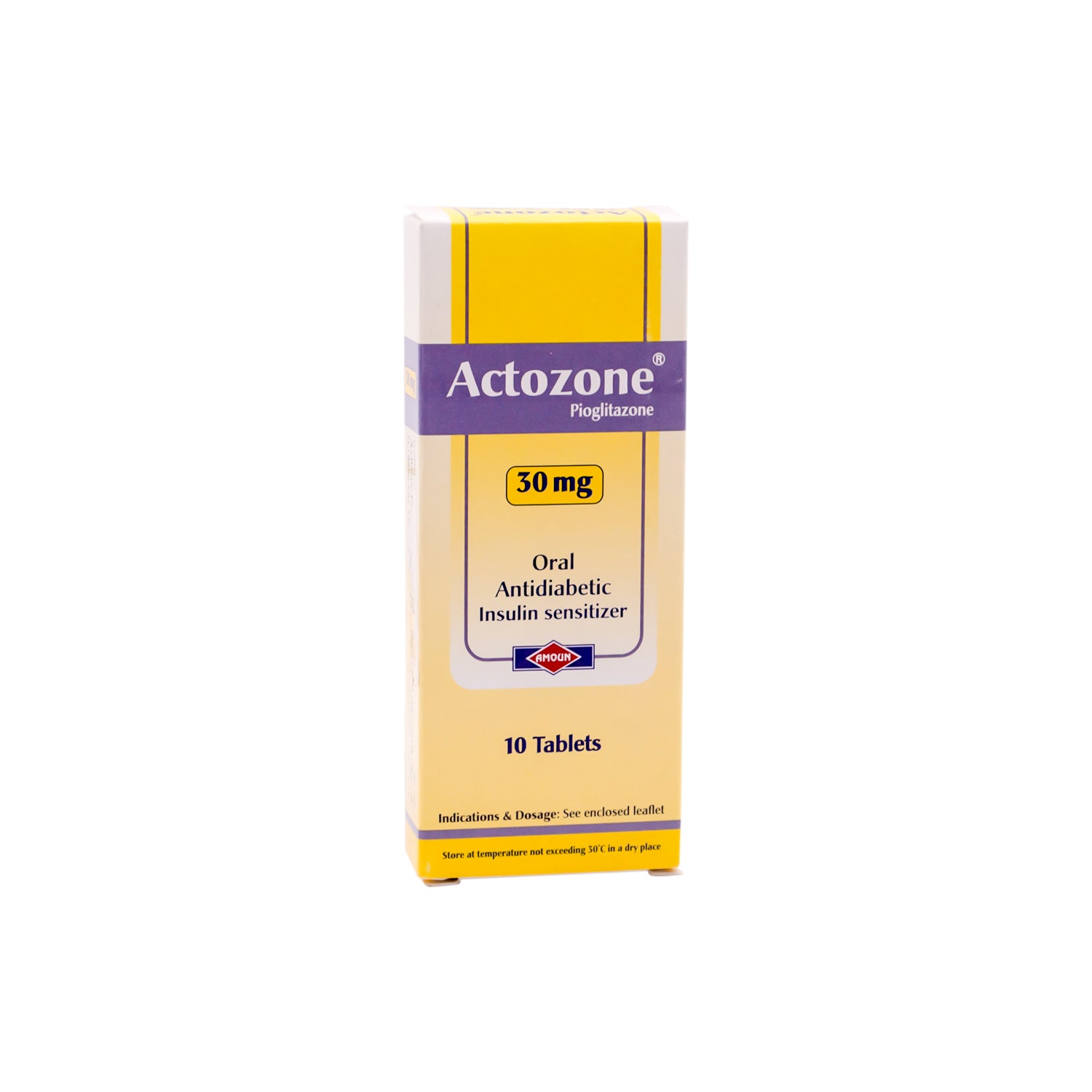 اكتوزون 30 مجم 10 اقراص Actozone اكتوزون 30 مجم 10 اقراص Actozone Pioglitazone