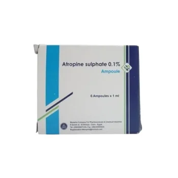 اتروبين سلفات 0.1% 6 أمبولات Atropine Sulphate Memphis