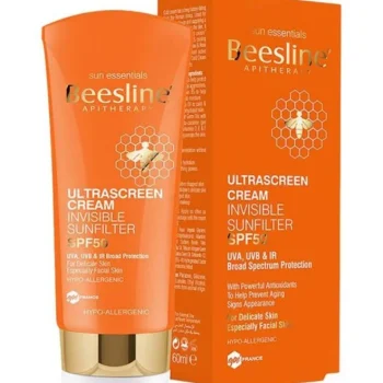عبوة بيزلين Ultrascreen SPF50 60 مل واقي الشمس من الجانب