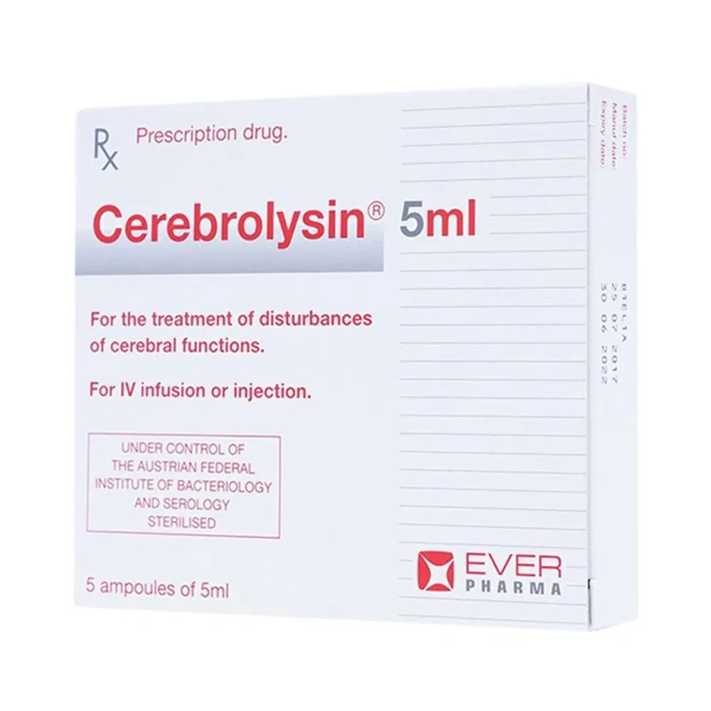 سيريبروليسين 5 مل 5 أمبولات Cerebrolysin للمقارنة مع تركيز 1 مل