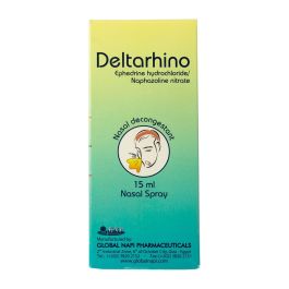 دلتارينو بخاخ أنف 15 مل Deltarhino Ephedrine Naphazoline سعر في مصر