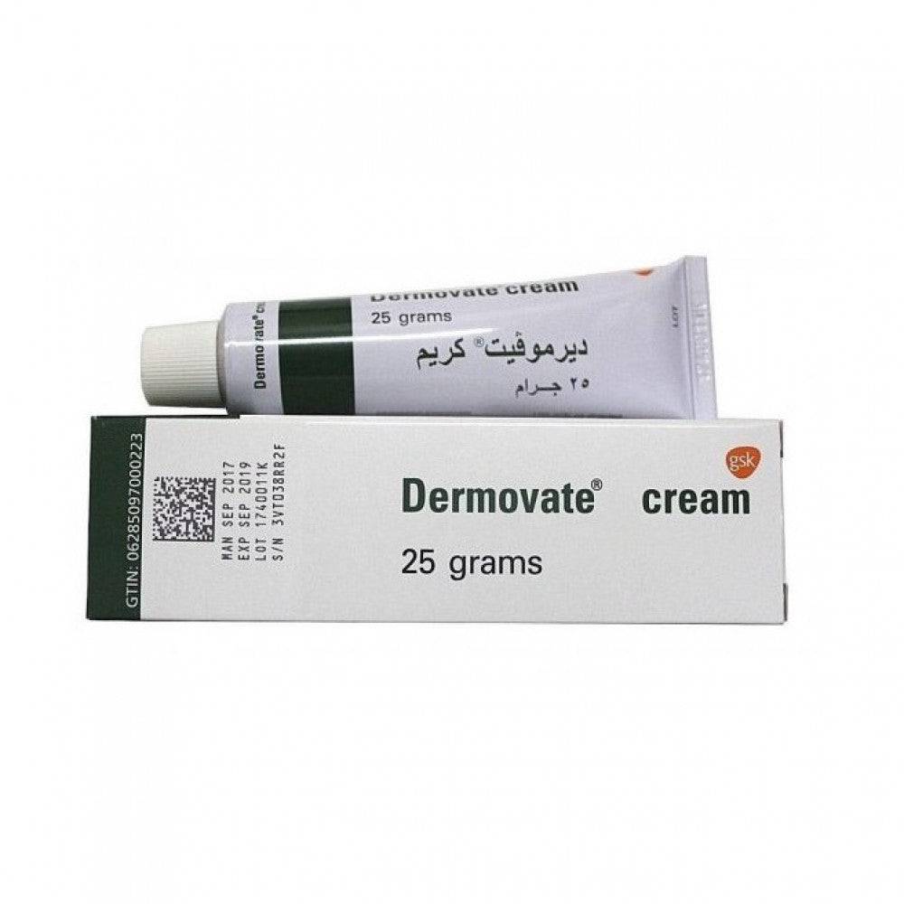 ديرموفيت كريم 25 جم – صورة العبوة الأصلية ديرموفيت كريم 25 جم Dermovate 0.05% كلوبتازول بروبيونات