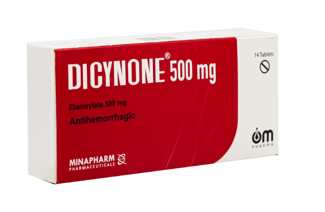 دايسينون 500 مجم 14 قرص Dicynone دايسينون 500 مجم 14 قرص Dicynone Etamsylate
