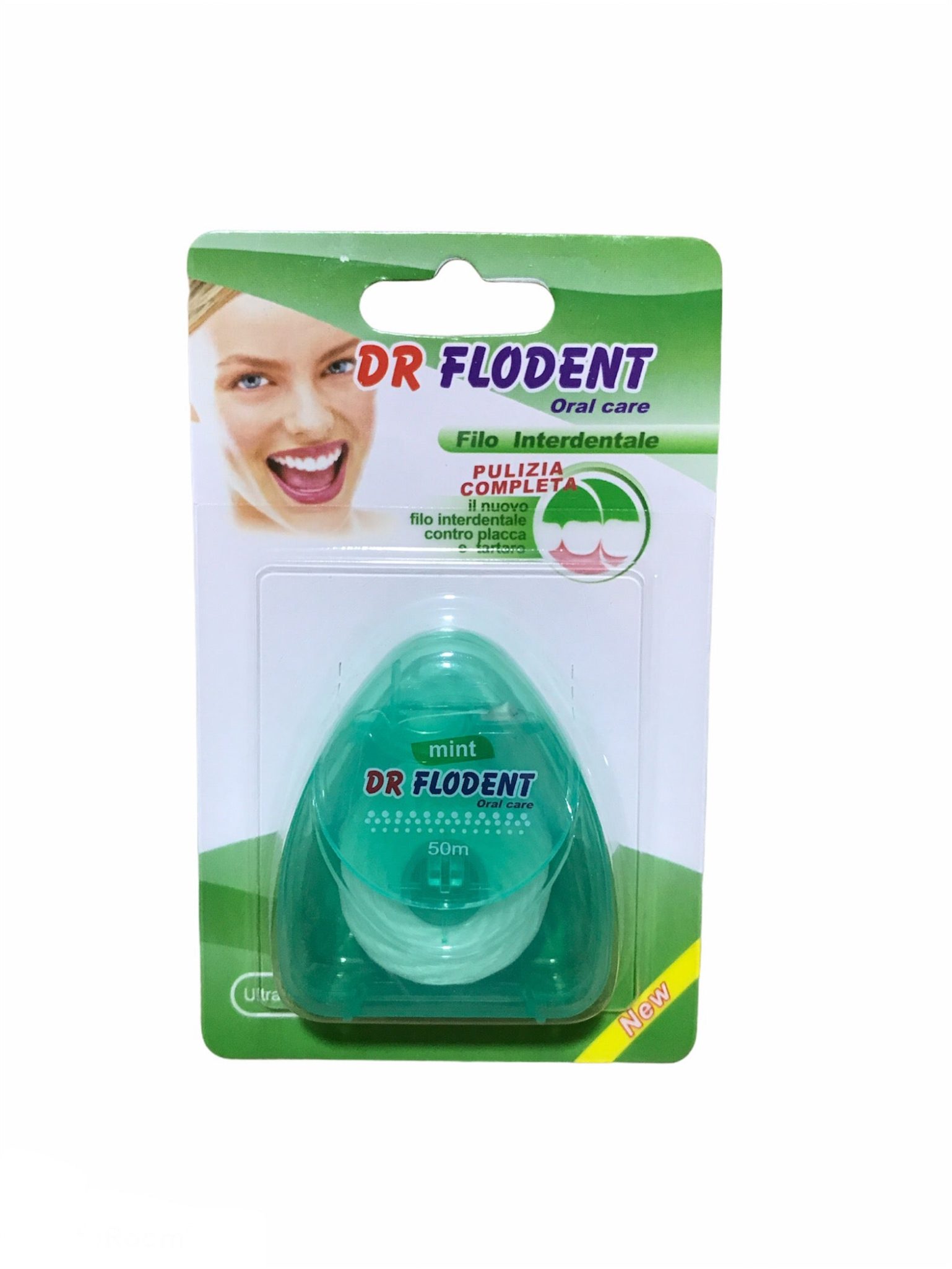 دكتور فلودنت خيط أسنان 50 متر دكتور فلودنت خيط أسنان 50 متر DR FLODENT Dental Floss أخضر