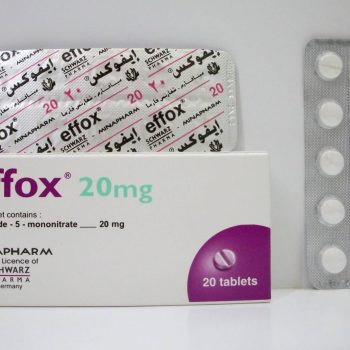ايفوكس 20 مجم 20 قرص Effox Isosorbide Mononitrate