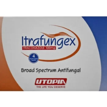 عبوة اترافنجكس 100 مجم 4 كبسولات Itrafungex 100 mg من Utopia