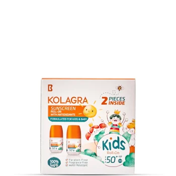 كولاجرا رول أون واقي الشمس للأطفال SPF50+ عرض 1+1 60 مل + 60 مل