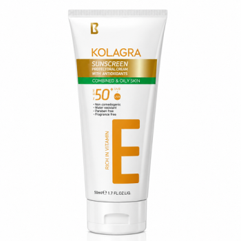 عبوة كولاجرا صن سكرين SPF50+ 50 مل Kolagra Sunscreen Dry Touch