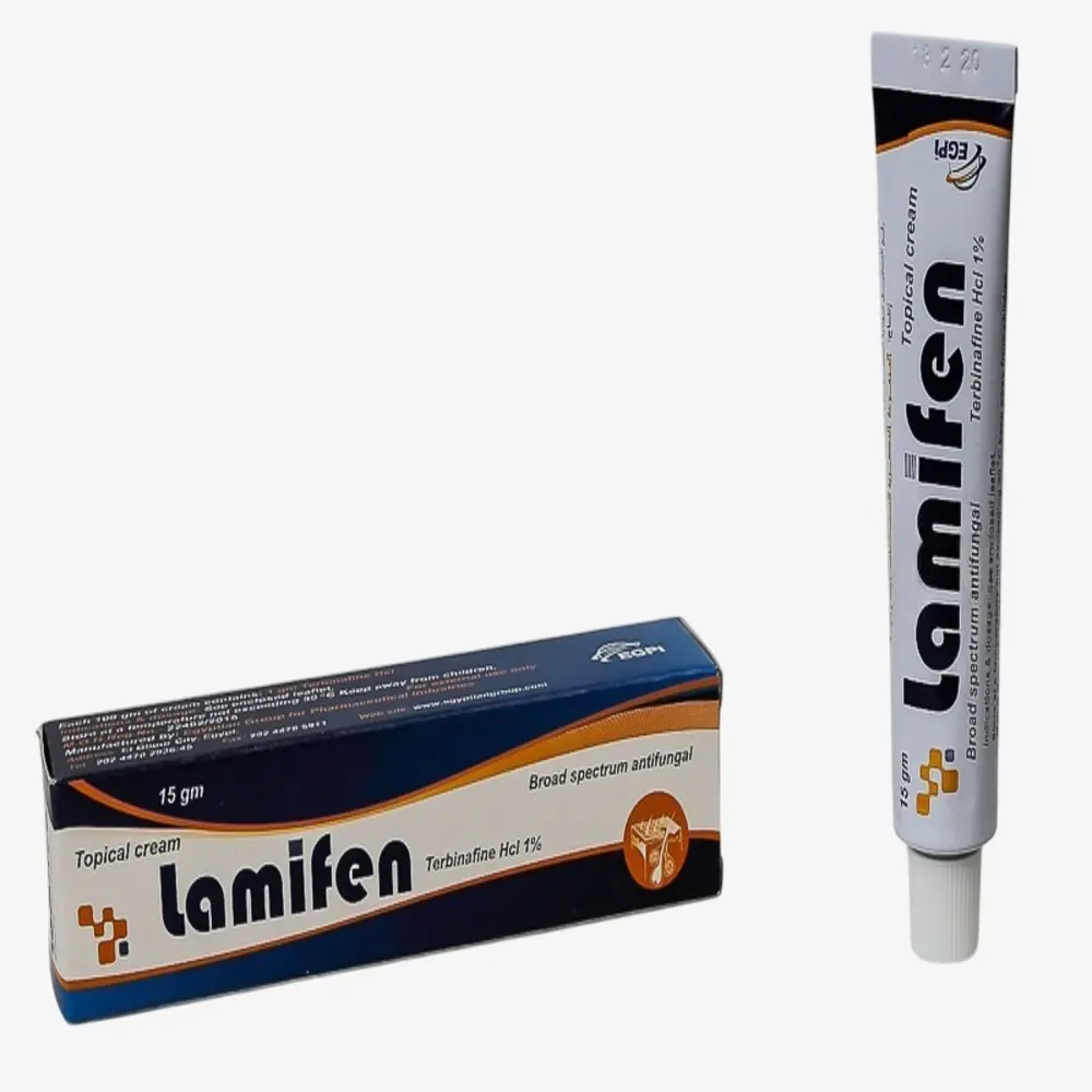لاميفين كريم 1% 15 جم | Lamifen Cream لاميفين كريم 1% 15 جم Lamifen Terbinafine مضاد للفطريات