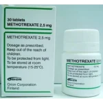 ميثوتريكسات 2.5 مجم 30 قرص | Methotrexate Orion ميثوتريكسات 2.5 مجم 30 قرص – الصورة الرئيسية