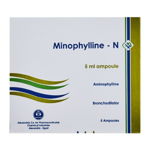 مينوفيللين ان 2.5% 5 أمبولات مينوفيللين ان 2.5% 5 أمبولات Minophylline N Aminophylline