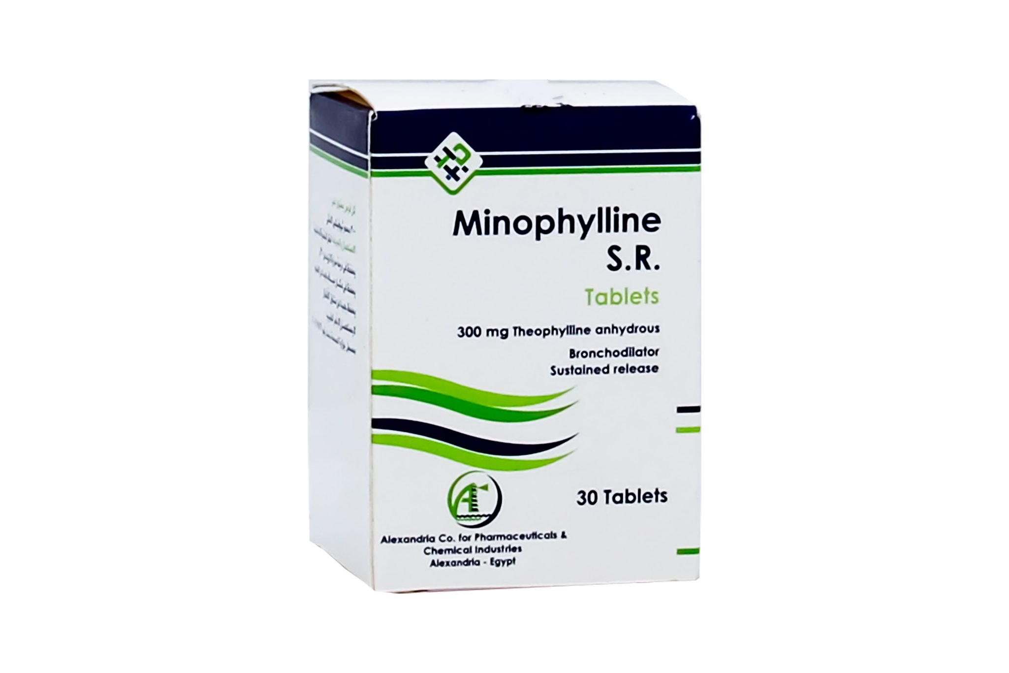 مينوفيللين اس ار 300 مجم 30 قرص مينوفيللين اس ار 300 مجم 30 قرص Minophylline SR Theophylline