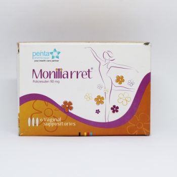 مونيليارت 90 مجم 6 أقماع مهبلية Moniliarret Policresulen