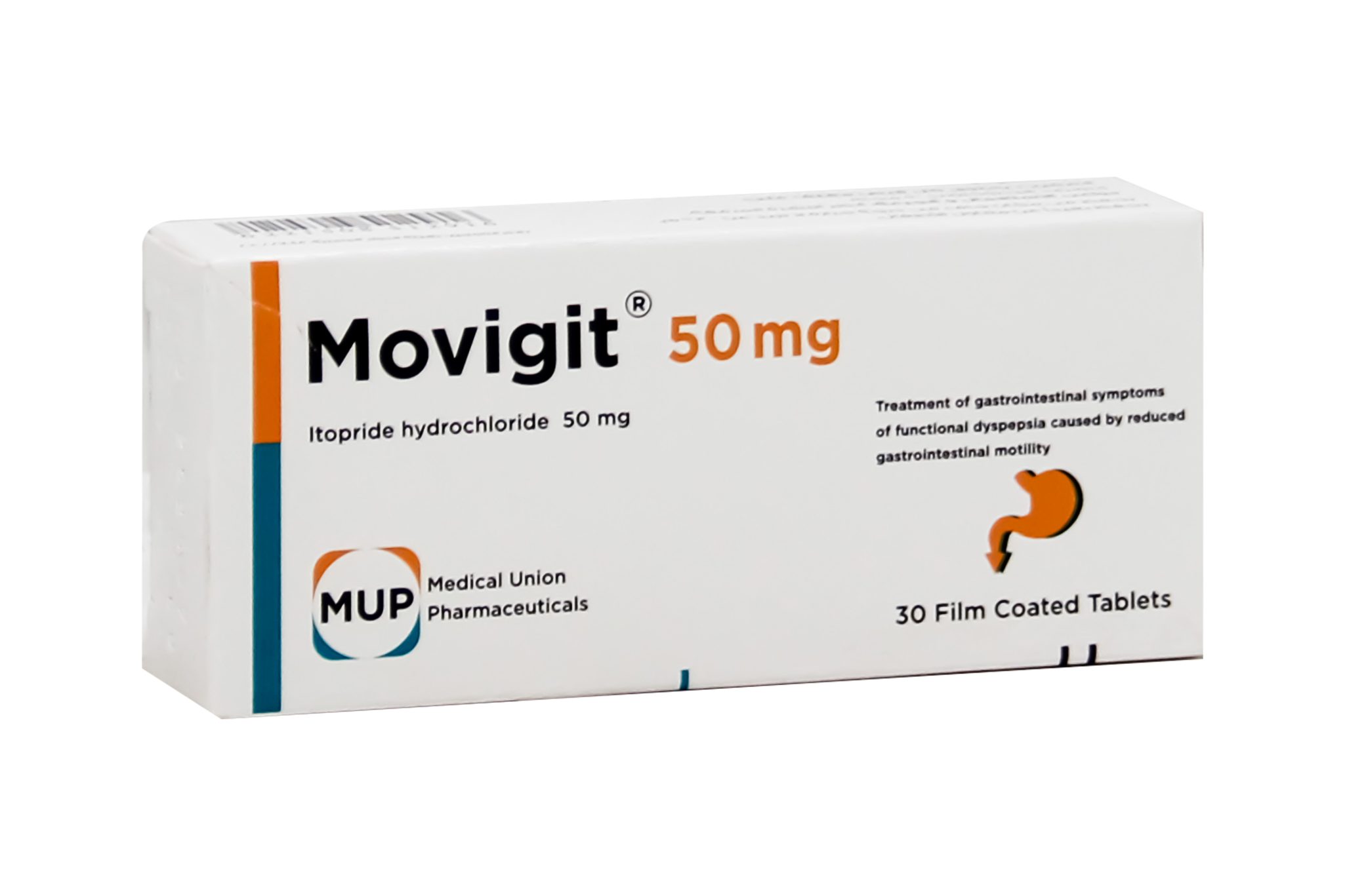 موفيجيت 50 مجم 30 قرص موفيجيت 50 مجم 30 قرص Movigit Itopride