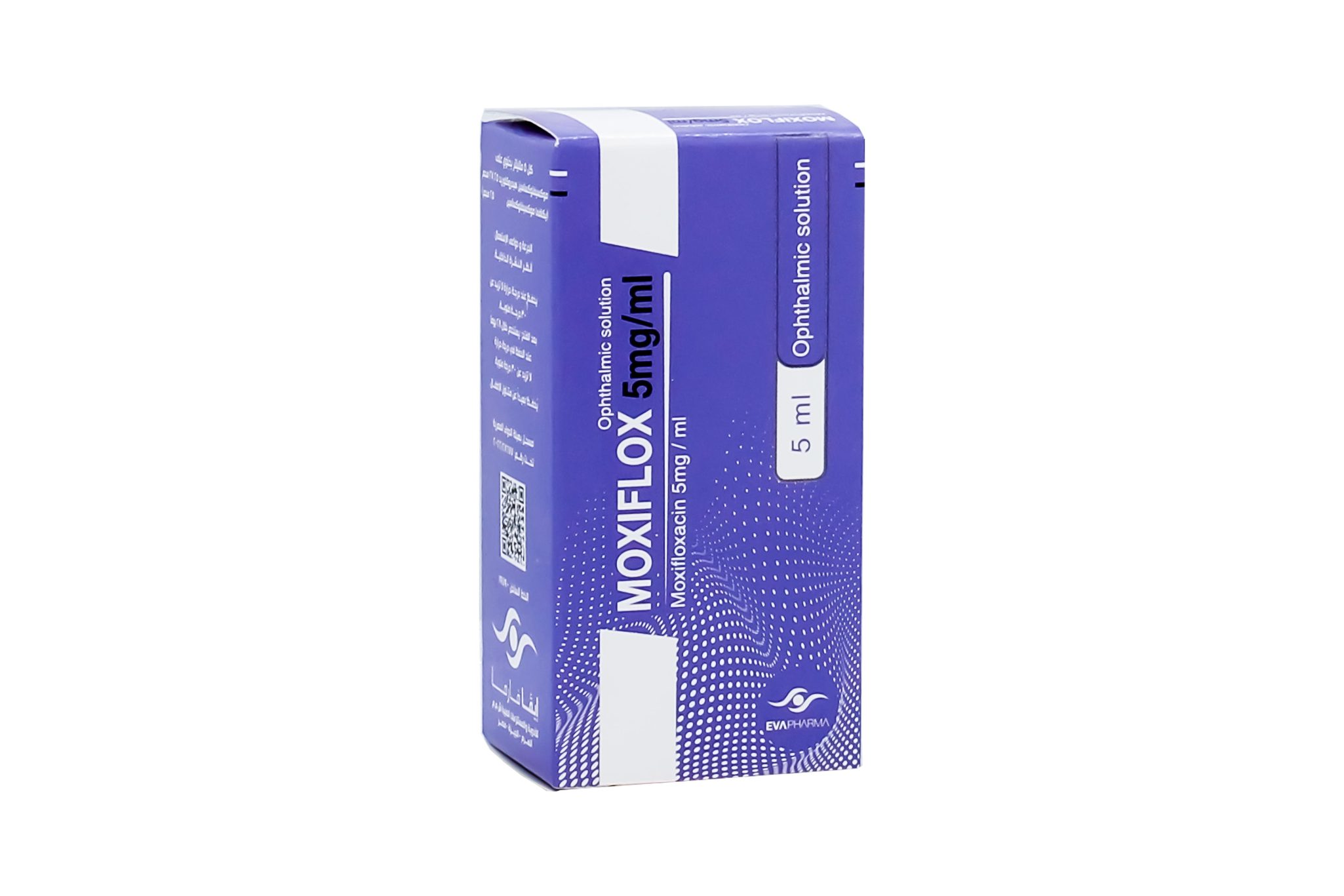 موكسيفلوكس قطرة عين 5 مل موكسيفلوكس 0.5% قطرة عين 5 مل Moxiflox Moxifloxacin