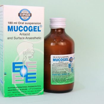 ميوكوجيل معلق 180 مل Mucogel Aluminium Magnesium Oxethazaine