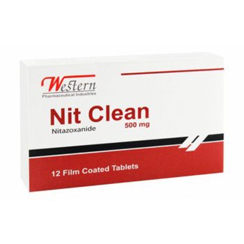 نت كلين 500 مجم 12 قرص Nit Clean Nitazoxanide