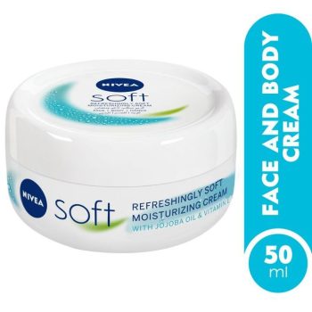 نيفيا سوفت كريم 50 مل NIVEA Soft كريم مرطب للوجه واليدين والجسم
