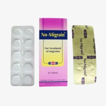 نو-ميجران 20 قرص No-Migrain – باراسيتامول وكافيين وإرغوتامين ودومبيريدون للصداع النصفي