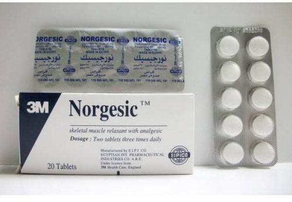 نورجيسيك 20 قرص نورجيسيك 20 قرص Norgesic Orphenadrine 35 mg Paracetamol 450 mg