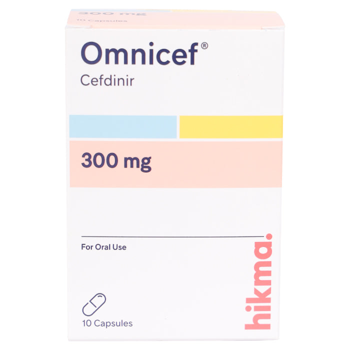 اومنيسيف 300 مجم 10 كبسولات اومنيسيف 300 مجم 10 كبسولات Omnicef Cefdinir