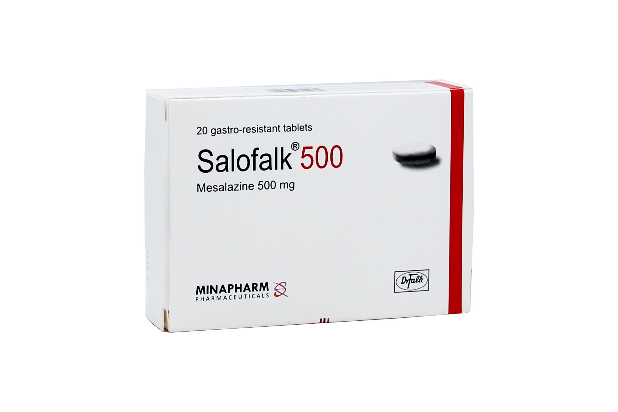 سالوفالك 500 مجم 20 قرص سالوفالك 500 مجم 20 قرص Salofalk Mesalazine