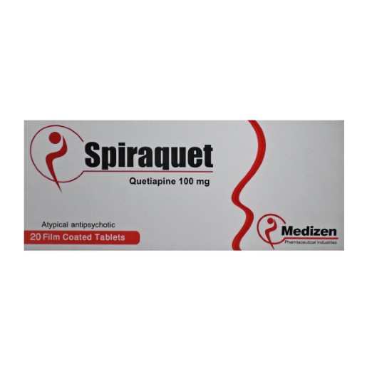 سبيراكويت 100 مجم 20 قرص سبيراكويت 100 مجم 20 قرص Spiraquet Quetiapine