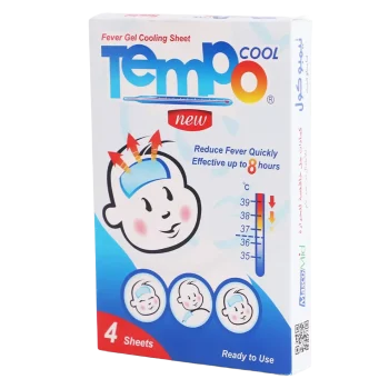 تيمبو كول 4 كمادات جل خافضة للحرارة للأطفال Tempo Cool