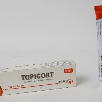 توبيكورت 0.1% كريم 20 جم Topicort – تريامسينولون أسيتونايد لعلاج التهابات الجلد