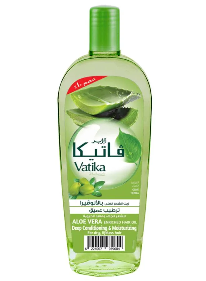 فاتيكا زيت بالصبار 90 مل | السعر في مصر فاتيكا زيت شعر بالصبار 90 مل Vatika Aloe Vera Enriched Hair Oil