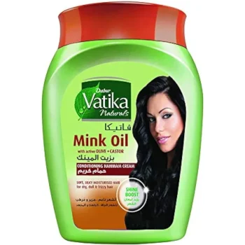 صورة عبوة فاتيكا حمام كريم Mink Oil 1 كجم بزيت الزيتون والخروع