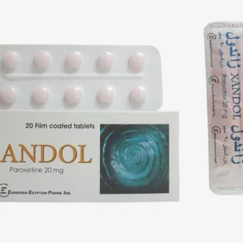 صورة علبة زاندول Xandol 20 مجم باروكسيتين 20 قرص من الشركة المصرية الأوروبية للأدوية