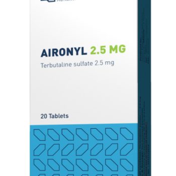 إيرونيل تيربيوتالين سلفات 2.5 مجم 20 قرص Aironyl 2.5 mg