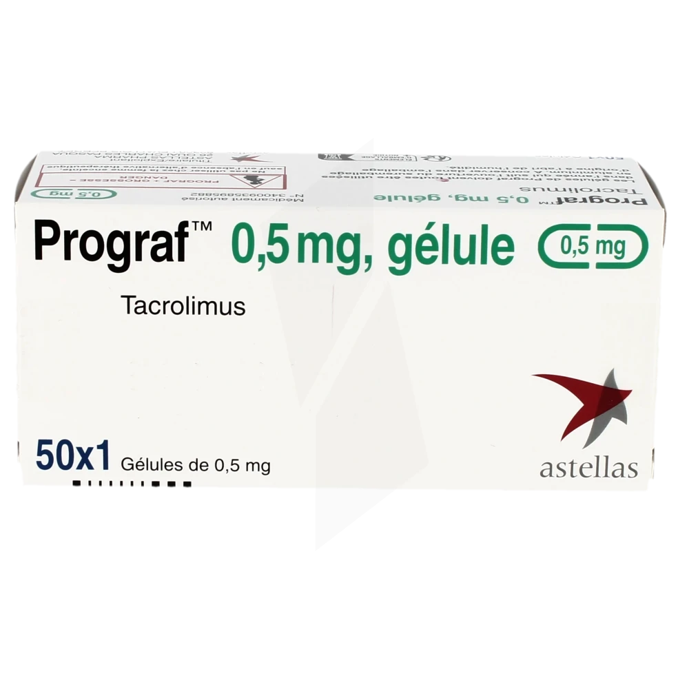 بروجراف 0.5 مجم 50 كبسولة Prograf بروجراف 0.5 مجم Prograf 0.5 mg تاكروليمس عبوة 50 كبسولة Astellas