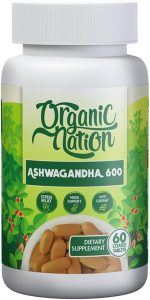 Organic Nation Ashwagandha 600 mg 60 Tablets