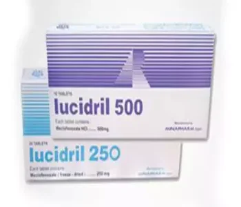 لوسيدريل 500 مجم 20 قرص (Lucidril 500 mg)