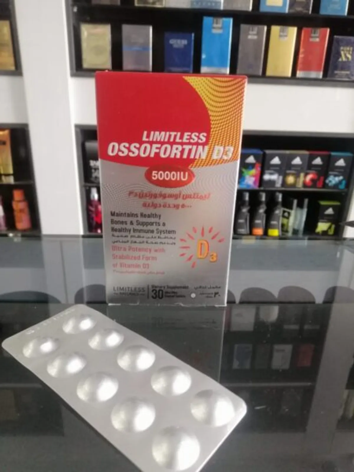 ليميتلس أوسوفورتين D3 5000 وحدة 30 قرص | Limitless Ossofortin ليميتلس أوسوفورتين D3 5000 وحدة 30 قرص فيتامين د3 لصحة العظام