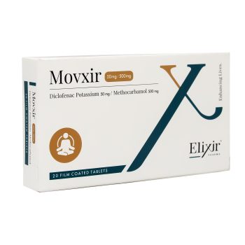 موفكسير 500/50 مجم 20 قرص Movxir – صورة جانبية للعبوة