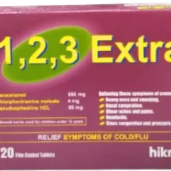 سعر ون تو ثري إكسترا 20 قرص One Two Three Extra في مصر للبرد والإنفلونزا