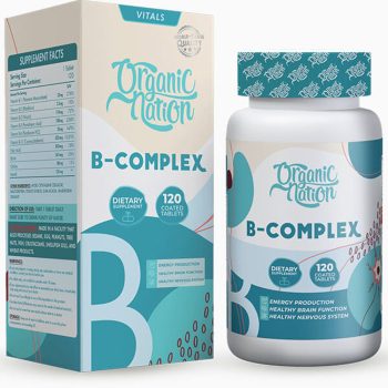أورجانيك نيشن ب كومبلكس 120 قرص Organic Nation B-Complex