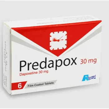 شكل عبوة بريدابوكس Predapox 30 مجم 18 قرص لعلاج القذف المبكر