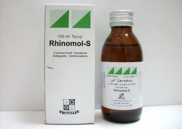 رينومول إس شراب 120 مل | Rhinomol-S رينومول إس شراب 120 مل باراسيتامول 120 مجم سودوإيفيدرين 15 مجم كلورفينيرامين 1 مجم لكل 5 مل