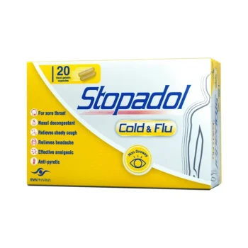 سعر ستوبادول كولد اند فلو 20 كبسولة Stopadol Cold Flu في مصر