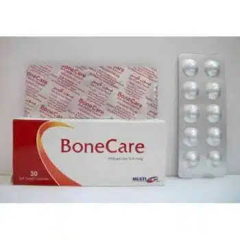 بون كير 0.5 مكجم 30 كبسولة Bone Care Alfacalcidol لعلاج اضطرابات أيض الكالسيوم وصحة العظام