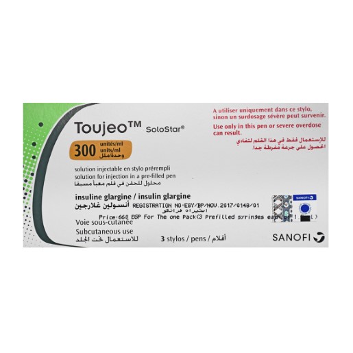 توجيو سولوستار 300 وحدة/مل 1.5مل 3 اقلام